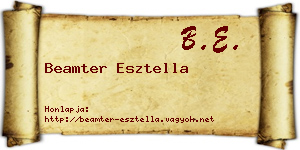 Beamter Esztella névjegykártya